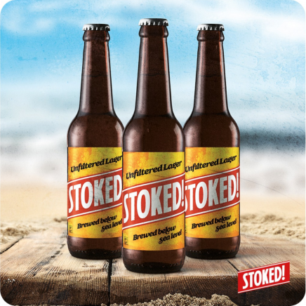 Stoked Unfiltered Lager flesjes Stoked Unfiltered Lager flesjes